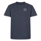 Design T-Shirt „Seid lieb zueinander“ für Herren aus Bio-Baumwolle, Farbe: blau – Dankfabrik.