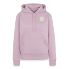 Design-Hoodie „Ich danke, also bin ich“ für Damen aus Bio-Baumwolle, Farbe: rosa – Dankfabrik.