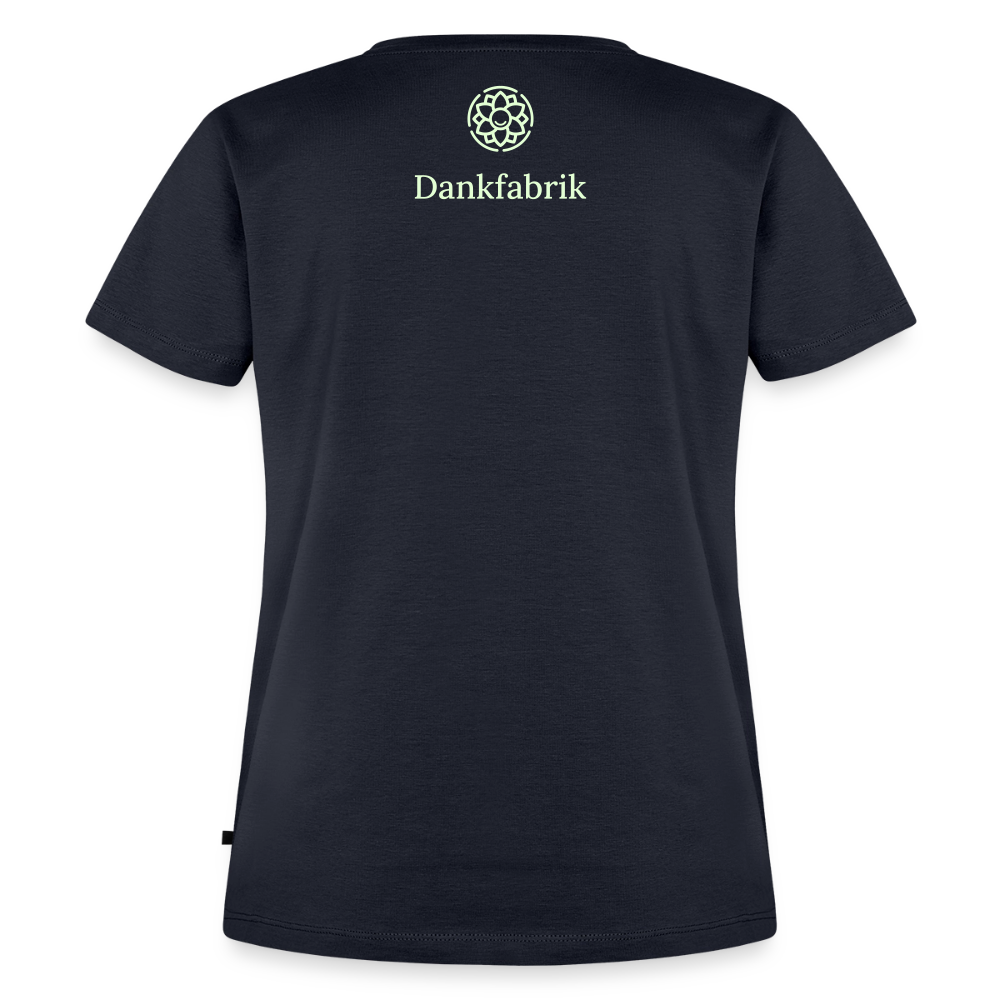 T-Shirt „Eat. Sleep. Thank. Repeat.“ | Damen * - Navy