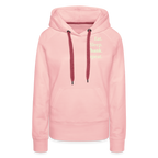 Design-Hoodie „Eat. Sleep. Thank. Repeat.“ für Damen aus Bio-Baumwolle, Farbe: rosa - Dankfabrik.