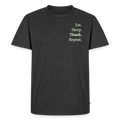 T-Shirt „Eat. Sleep. Thank. Repeat.“ | Herren * - Anthrazit meliert