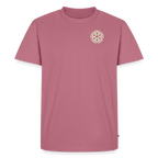 Design T-Shirt „Ich danke, also bin ich“ für Herren aus Bio-Baumwolle, Farbe: rosa – Dankfabrik.