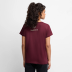 T-Shirt „Ich danke, also bin ich." | Damen * - Burgunderrot