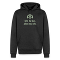 Design Hoodie „Ich danke, also bin ich“ für Herren aus Bio-Baumwolle, leuchtende Farbe: anthrazit – Dankfabrik.