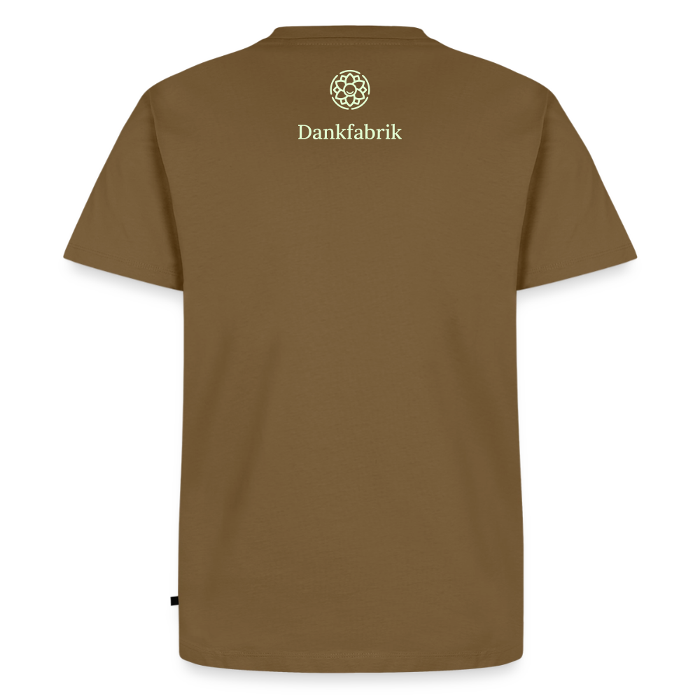 T-Shirt „Eat. Sleep. Thank. Repeat.“ | Herren * - Nussbraun