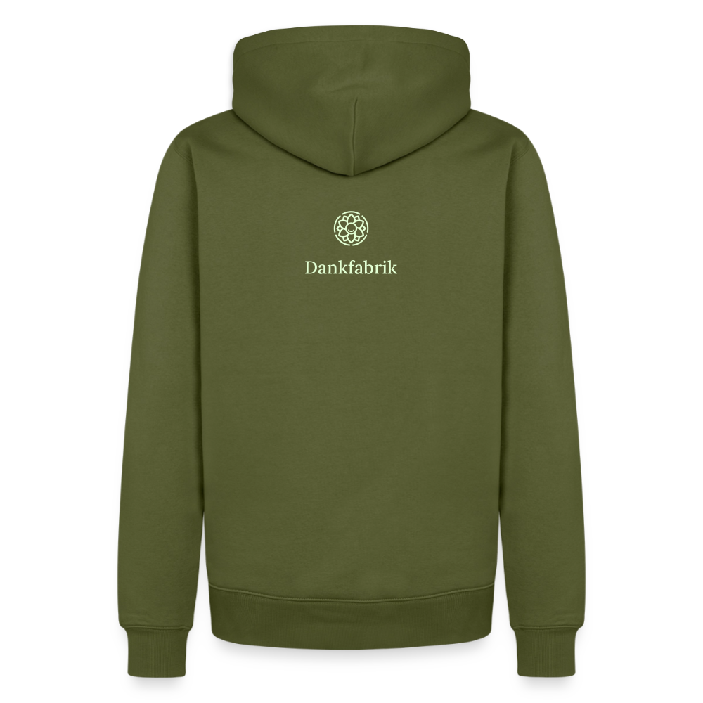 Hoodie „Ich danke, also bin ich.“ | Herren * - Khaki