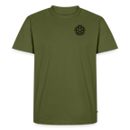 Design T-Shirt „Dankbarkeit“ für Herren aus Bio-Baumwolle, Farbe: khaki – Dankfabrik.