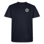 Design T-Shirt „Ich danke, also bin ich“ für Herren aus Bio-Baumwolle, Farbe: navy-blau – Dankfabrik.