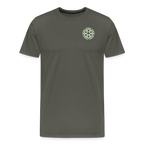 Design T-Shirt „Ich danke, also bin ich“ für Herren aus Bio-Baumwolle, Farbe: grau – Dankfabrik.
