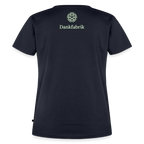 T-Shirt „Ich danke, also bin ich." | Damen * - Navy