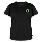 Design T-Shirt „Ich danke, also bin ich“ für Damen aus Bio-Baumwolle, Farbe: schwarz – Dankfabrik.