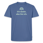 T-Shirt „Ich danke, also bin ich." | Herren * - Taubenblau