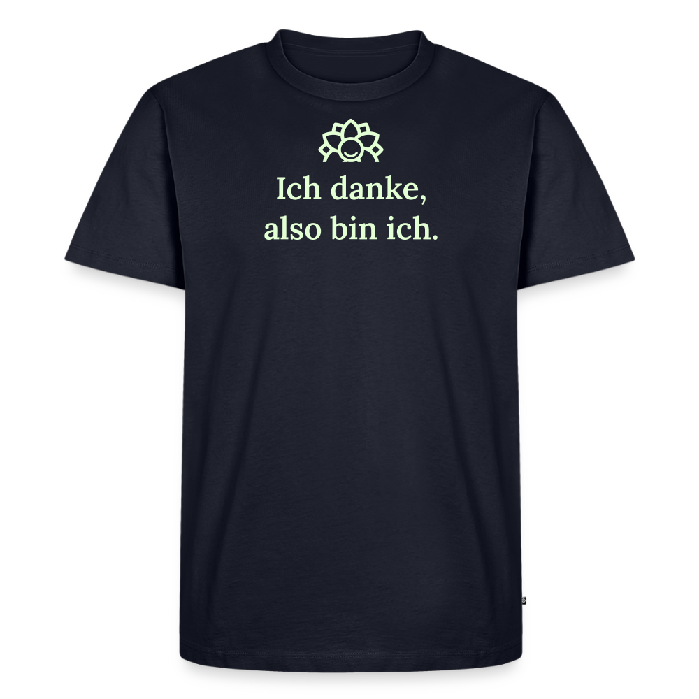T-Shirt „Ich danke, also bin ich." | Herren * - Navy