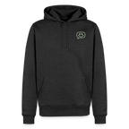 Design Hoodie „Seid lieb zueinander“ für Herren aus Bio-Baumwolle, Farbe: anthrazit – Dankfabrik.