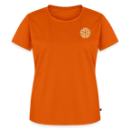 Design T-Shirt „Seid lieb zueinander“ für Damen aus Bio-Baumwolle, Farbe: orange - Dankfabrik.
