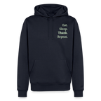 Hoodie „Eat. Sleep. Thank. Repeat.“ | Herren * - Navy