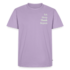T-Shirt „Eat. Sleep. Thank. Repeat.“ | Herren * - Lavendel