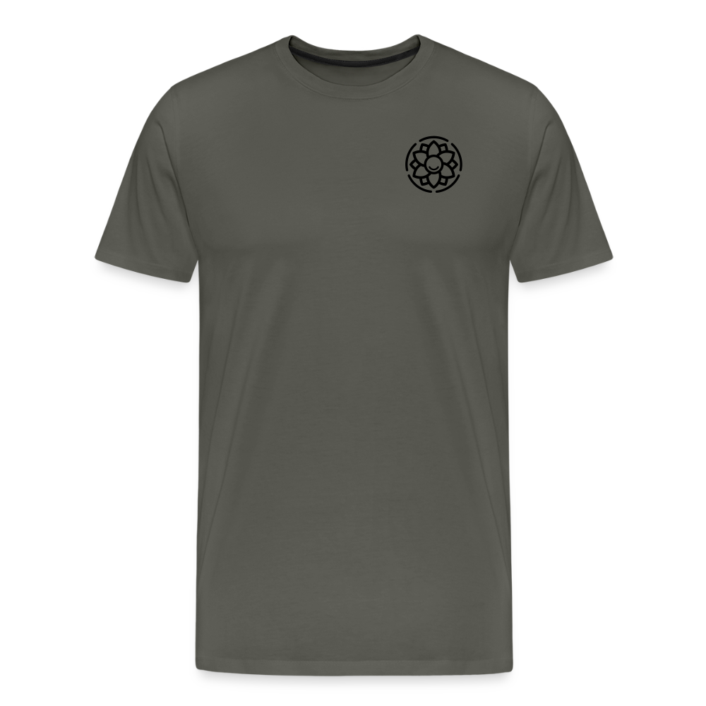 Design T-Shirt „Dankbarkeit“ für Herren aus Bio-Baumwolle, Farbe: grau – Dankfabrik.