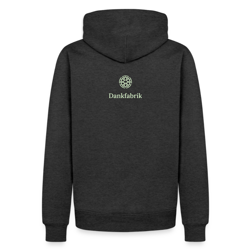 Hoodie „Seid lieb zueinander“ | Herren * - Anthrazit meliert