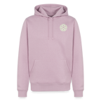 Design Hoodie „Ich danke, also bin ich“ für Herren aus Bio-Baumwolle, Farbe: rosa – Dankfabrik.