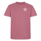 Design T-Shirt „Eat. Sleep. Thank. Repeat.“ für Herren aus Bio-Baumwolle, Farbe: rosa - Dankfabrik.