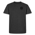 Design T-Shirt „Dankbarkeit“ für Herren aus Bio-Baumwolle, Farbe: anthraziert meliert – Dankfabrik.