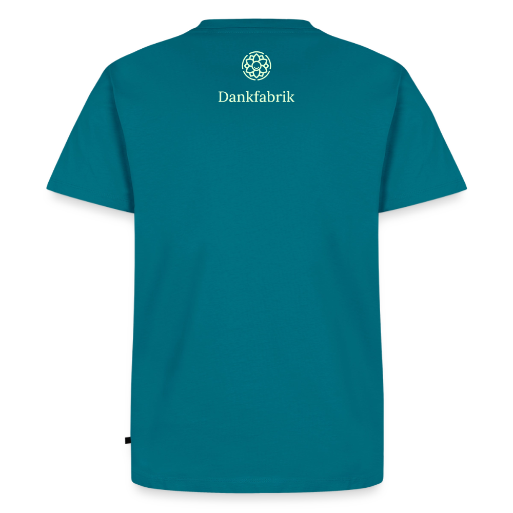 T-Shirt „Eat. Sleep. Thank. Repeat.“ | Herren * - Petrol