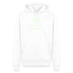 Design Hoodie „Ich danke, also bin ich“ für Herren aus Bio-Baumwolle, leuchtende Farbe: weiß – Dankfabrik.