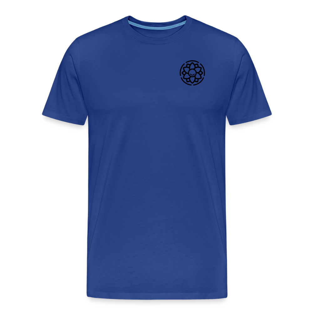 Design T-Shirt „Dankbarkeit“ für Herren aus Bio-Baumwolle, Farbe: königsblau – Dankfabrik.