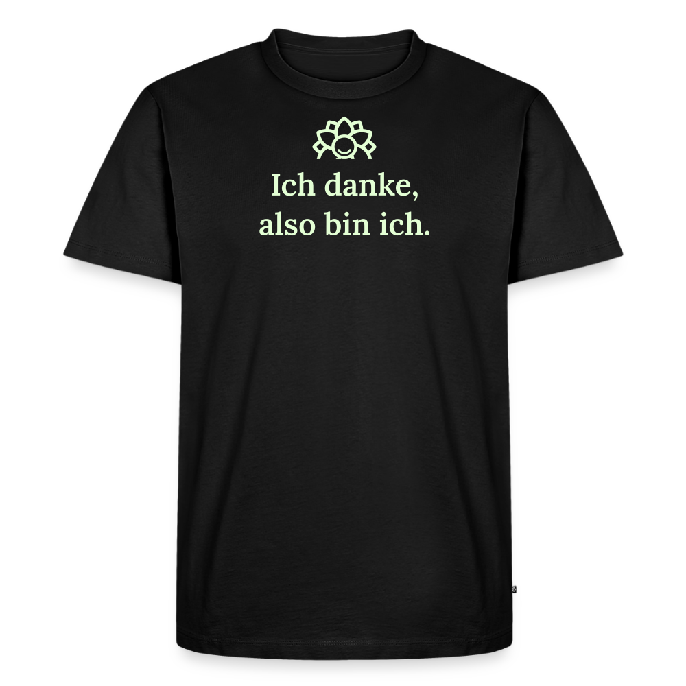 T-Shirt „Ich danke, also bin ich." | Herren * - Schwarz