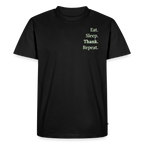 T-Shirt „Eat. Sleep. Thank. Repeat.“ | Herren * - Schwarz