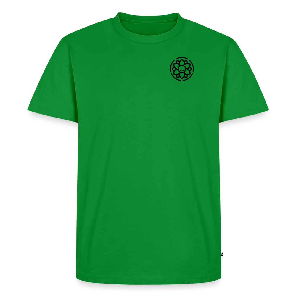 Design T-Shirt „Dankbarkeit“ für Herren aus Bio-Baumwolle, Farbe: grün – Dankfabrik.