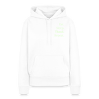 Design-Hoodie „Eat. Sleep. Thank. Repeat.“ für Damen aus Bio-Baumwolle, Farbe: weiß - Dankfabrik.