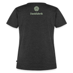T-Shirt „Seid lieb zueinander“ | Damen * - Anthrazit meliert