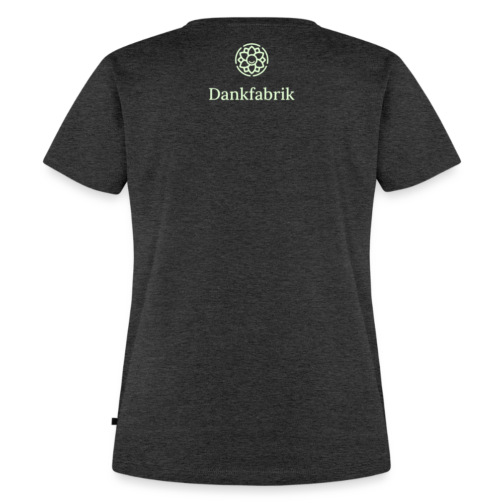 T-Shirt „Seid lieb zueinander“ | Damen * - Anthrazit meliert