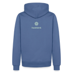 Hoodie „Ich danke, also bin ich.“ | Herren * - Taubenblau