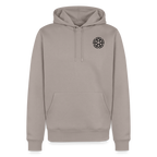 Design-Hoodie „Dankbarkeit“ für Herren aus Bio-Baumwolle, Farbe: hellgrau – Dankfabrik.