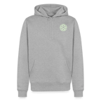 Design-Hoodie „Eat. Sleep. Thank. Repeat.“ für Herren aus Bio-Baumwolle, Farbe: grau - Dankfabrik.
