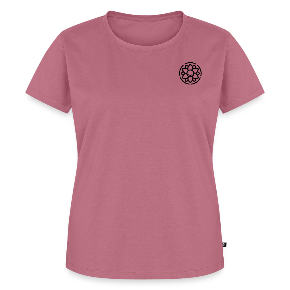 Design T-Shirt „Dankbarkeit“ für Damen aus Bio-Baumwolle, Farbe: rosa – Dankfabrik.