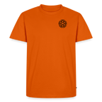 Design T-Shirt „Dankbarkeit“ für Herren aus Bio-Baumwolle, Farbe: orange – Dankfabrik.