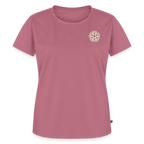 Design T-Shirt „Eat. Sleep. Thank. Repeat.“ für Damen aus Bio-Baumwolle, Farbe: rosa - Dankfabrik.