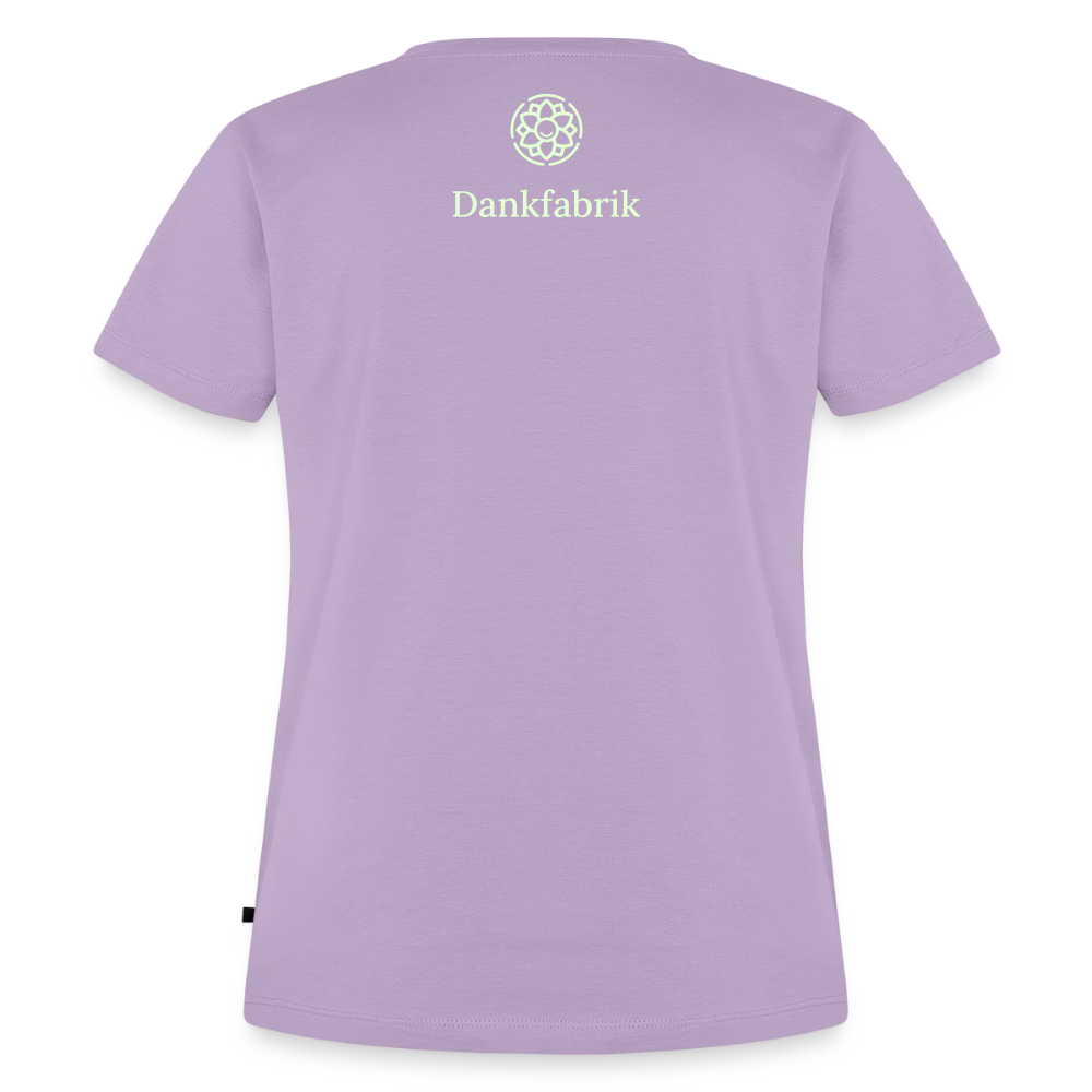 T-Shirt „Eat. Sleep. Thank. Repeat.“ | Damen * - Lavendel