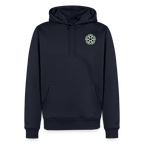 Design Hoodie „Ich danke, also bin ich“ für Herren aus Bio-Baumwolle, Farbe: navy-blau  – Dankfabrik.