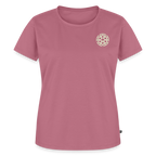 Design T-Shirt „Ich danke, also bin ich“ für Damen aus Bio-Baumwolle, Farbe: rosa – Dankfabrik.