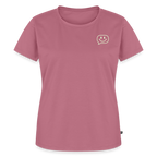 Design T-Shirt „Seid lieb zueinander“ für Damen aus Bio-Baumwolle, Farbe: rosa - Dankfabrik.