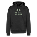 Hoodie „Ich danke, also bin ich.“ | Herren * - Anthrazit meliert