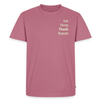 T-Shirt „Eat. Sleep. Thank. Repeat.“ | Herren * - Mauve