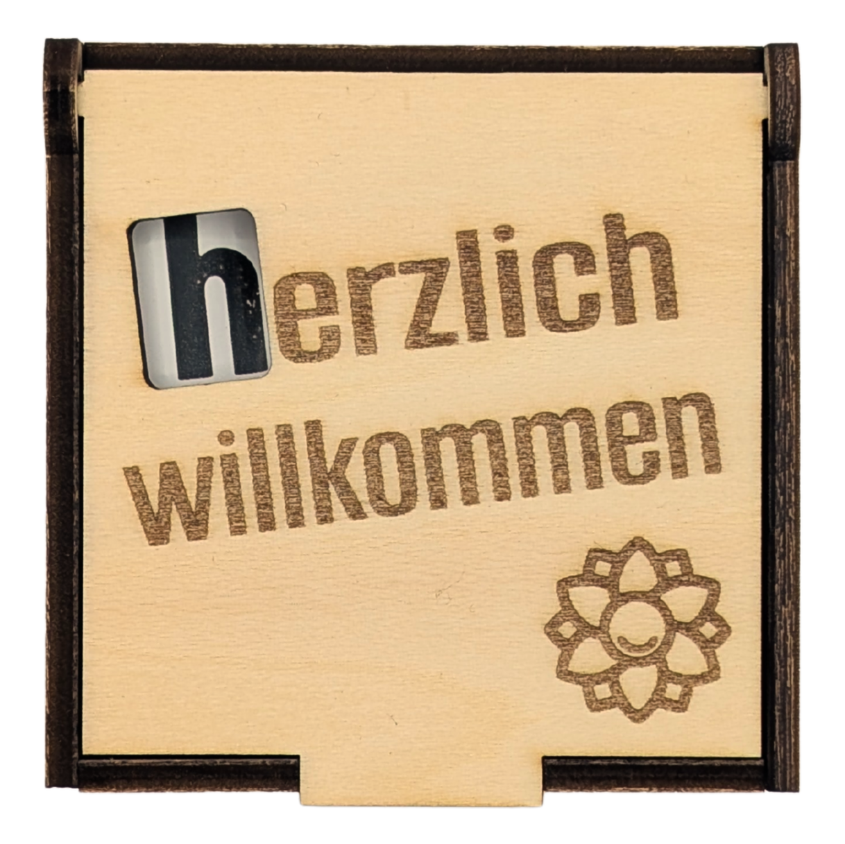 5er-Set „Herzlich Wilkommen" Holzboxen für hanuta® – Der Willkommens-Vorrat