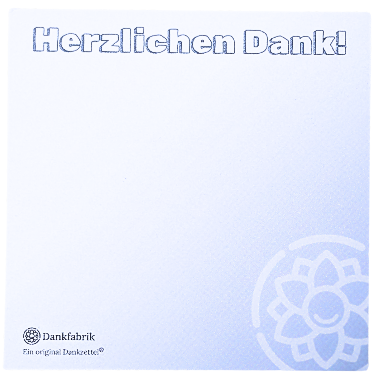 5er-Set Dankzettel® Haftnotizen – Der Team-Vorrat (blau)