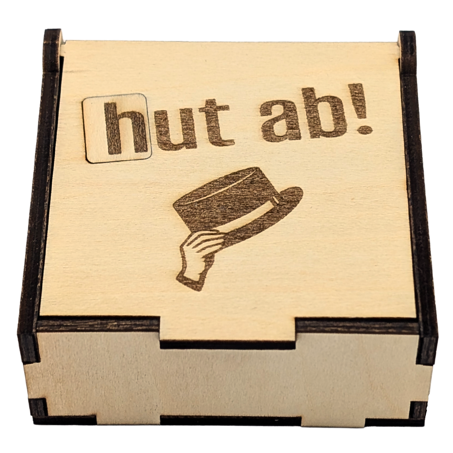 5er-Set „Hut ab" Holzboxen für hanuta® – Der Anerkennungs-Vorrat